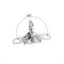 304 Stainless Steel Swing Hanger Heavy Duty 360 Degree Swivel Hook Mount