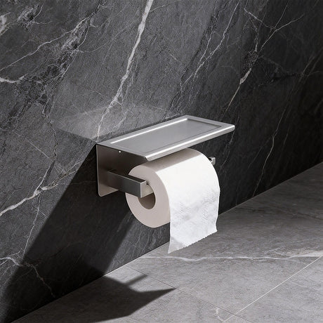 Toilet Paper Holder 304 Stainless Steel Roll Hook Storage Rack