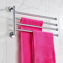 Swivel Towel Rail Chrome Stainless Steel Wall Mounted Bath Rack