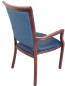Harvey Dining Chair Stackable w Faux Leather Seat 95cm