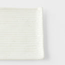 Sushi Plate 24cm White Contour Glaze