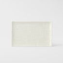 Sushi Plate 24cm White Contour Glaze