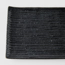 Sushi Plate 24cm Black Contour Glaze