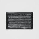 Sushi Plate 24cm Black Contour Glaze