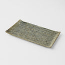 Sushi Plate 24cm Green Contour Glaze
