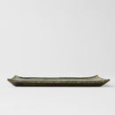Sushi Plate 24cm Green Contour Glaze