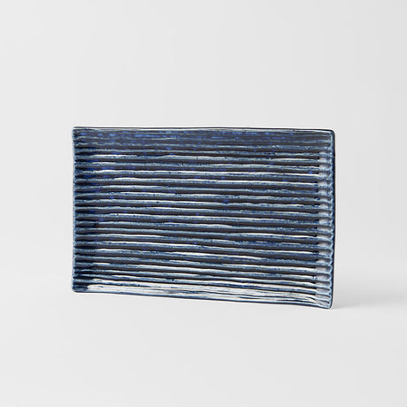 Sushi Plate 24cm Blue Contour Glaze