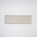 Sashimi Plate 33.2cm White Contour Glaze