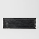 Sashimi Plate 33cm Black Contour Glaze