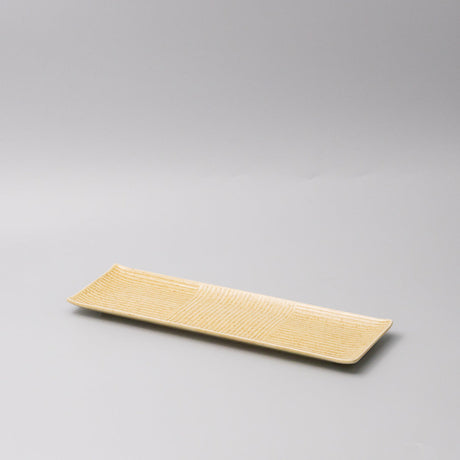 Plate Rectangular Sashimi 33cm Honey Glaze