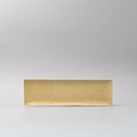 Plate Rectangular Sashimi 33cm Honey Glaze