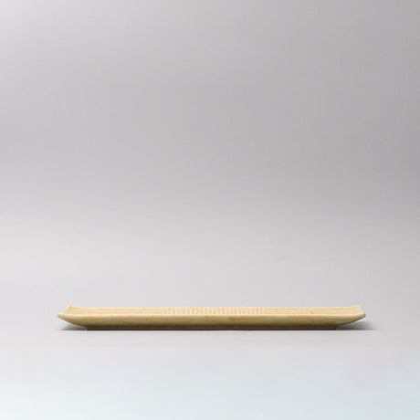Plate Rectangular Sashimi 33cm Honey Glaze