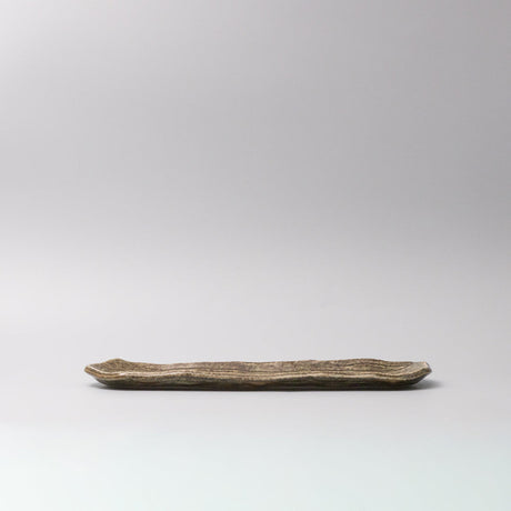 Plate Sashimi Organic Shape 13cm Sage Glaze