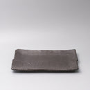 Platter Rectangular 32cm Matte Black Glaze