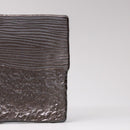 Platter Rectangular 32cm Matte Black Glaze