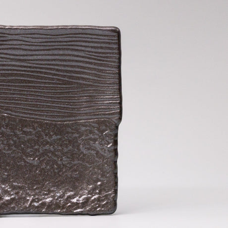 Platter Rectangular 32cm Matte Black Glaze