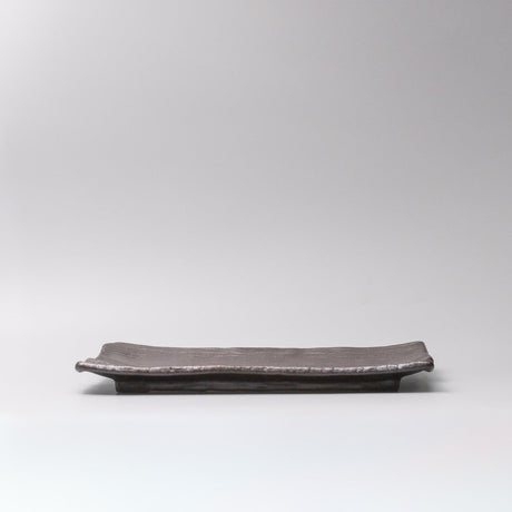 Platter Rectangular 32cm Matte Black Glaze