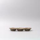 Edamame Triple Pod Dish Green Glaze