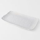 Platter Rectangular 35cm Shell White Glaze