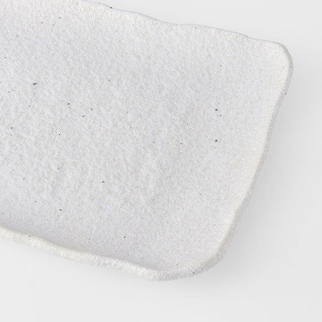 Platter Rectangular 35cm Shell White Glaze