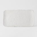 Platter Rectangular 35cm Shell White Glaze