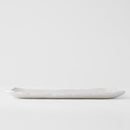 Platter Rectangular 35cm Shell White Glaze