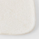 Plate Square 19cm Shell White Glaze