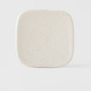 Plate Square 19cm Shell White Glaze