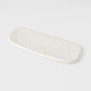 Plate Rectangular 28.5cm Shell White Glaze