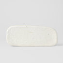 Plate Rectangular 28.5cm Shell White Glaze