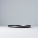 Plate Slab Rim 24cm Asphalt Glaze