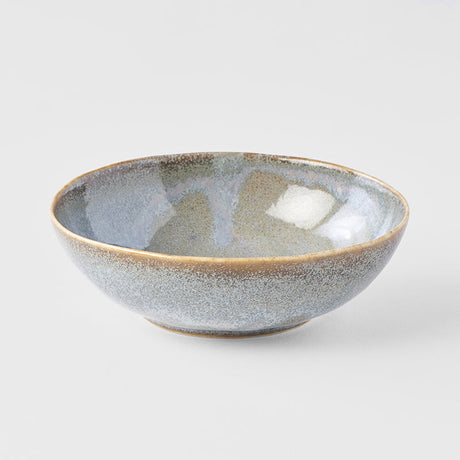 Bowl Oval 14cm Steel Grey Glaze