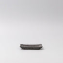 Sauce Dish 10cm Mamezara Black Contour Glaze