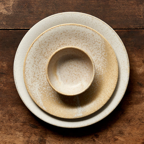 Side Plate 21cm White Fade Glaze