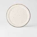 Plate Organic Flat 25.5cm Piro Piro Glaze