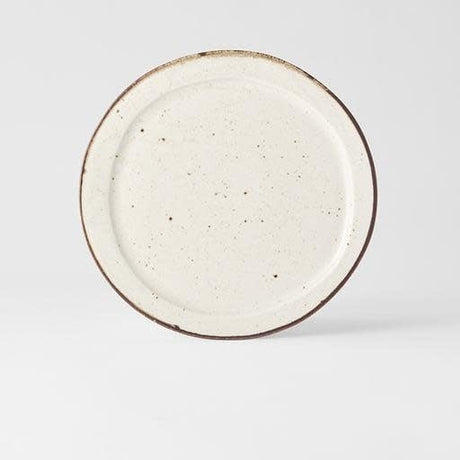 Plate Organic Flat 25.5cm Piro Piro Glaze
