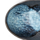 Organic Bowl Oval 16cm Storm Glaze