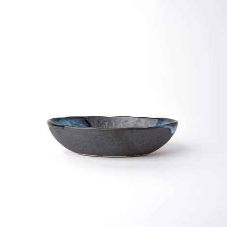 Organic Bowl Oval 16cm Storm Glaze