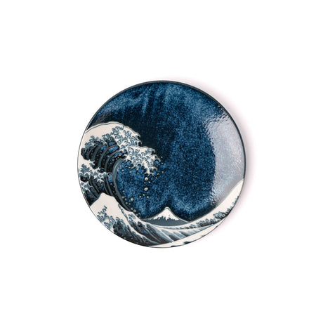 Side Plate 20cm Hokusai Great Wave Design