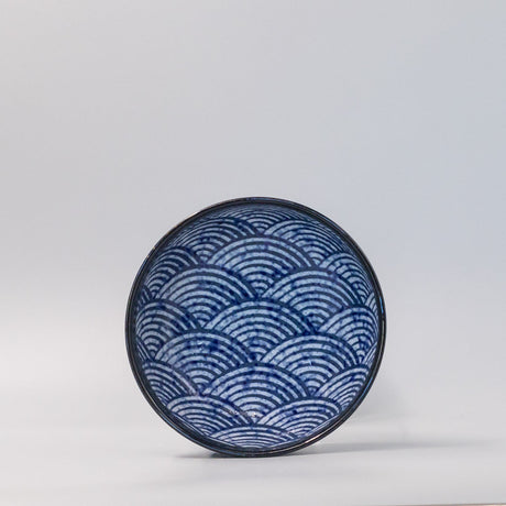 Bowl 17cm Blue Wave Design