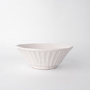 Bowl 21cm Shinogi White Wash Glaze