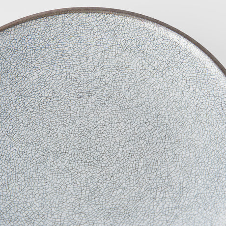 Dinner Plate 25cm Crazed Grey Glaze