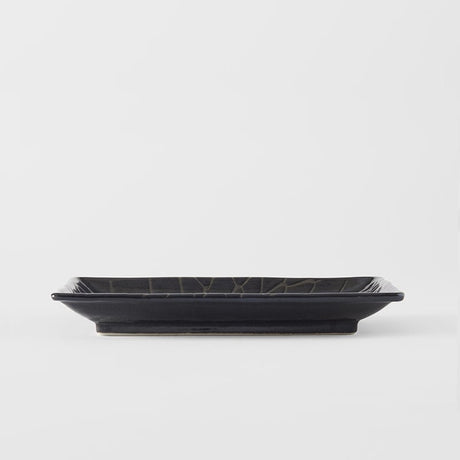 Sushi Plate 22cm Charcoal Net Design