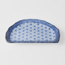 Plate Tempura 21cm Indigo Blue Starburst Design