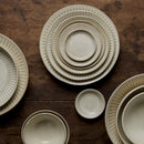 Sauce Dish 9cm Ridged Alabaster Glaze