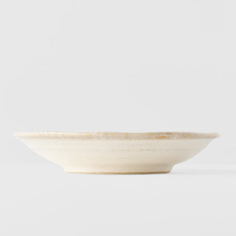 Tapas Plate 16cm Ridged Alabaster Glaze