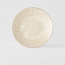 Plate 25cm Ridged Alabaster Glaze