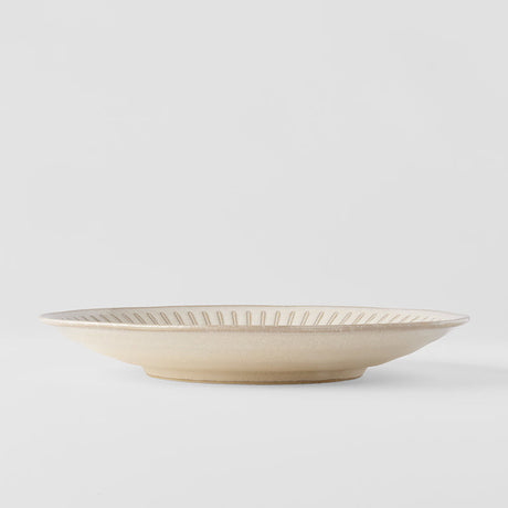 Dinner Plate 23cm Ridged Alabaster Glaze