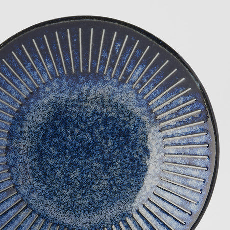 Saucer 12cm Ridged Indigo Glaze