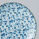 Side Plate Organic 19cm Blue Daisy Glaze